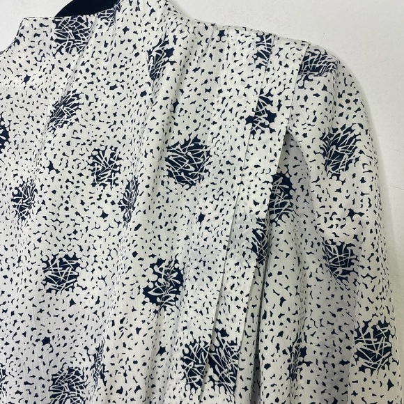 VINTAGE abstract print pleated details dress - Picture 8 of 8
